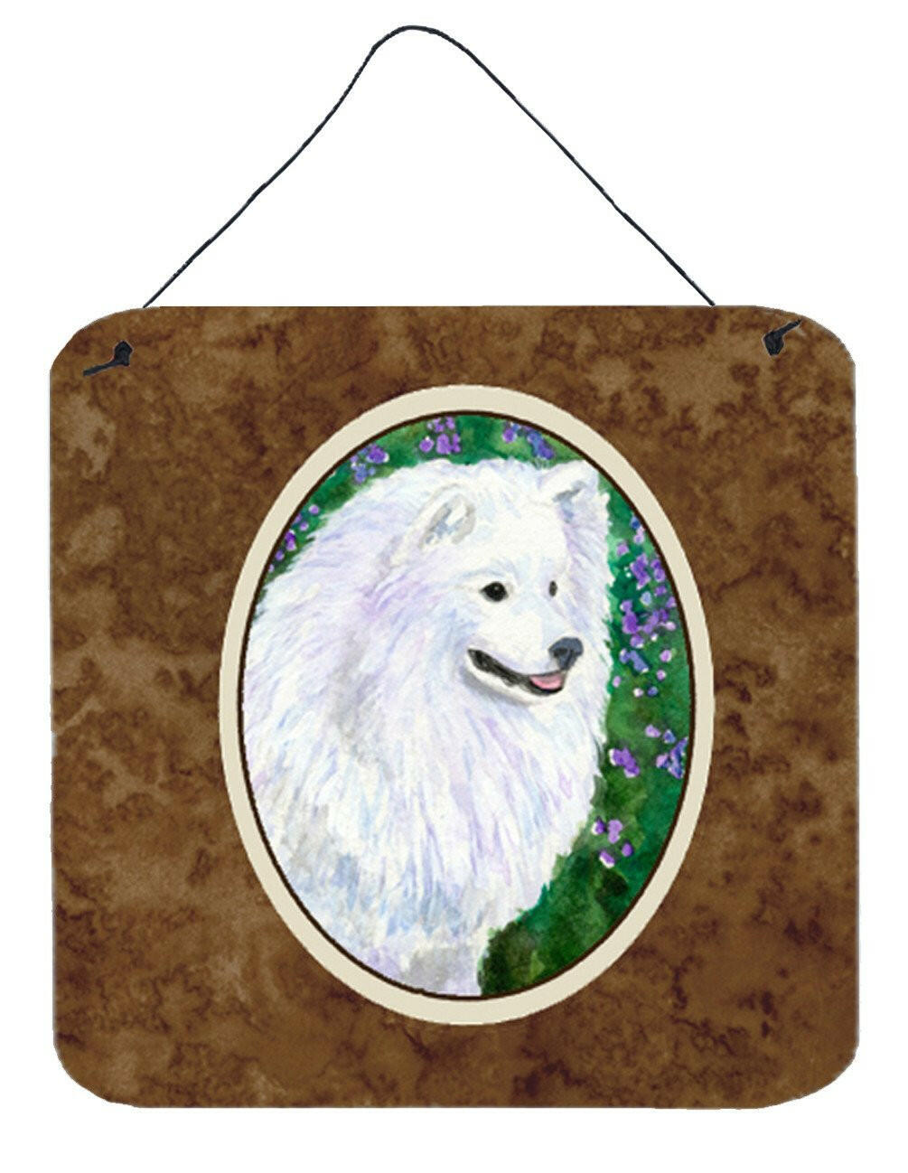 American Eskimo Aluminium Metal Wall or Door Hanging Prints by Caroline's Treasures