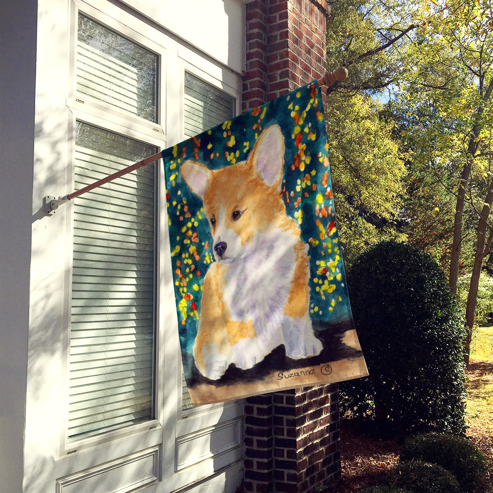 Corgi Flag Canvas House Size  the-store.com.