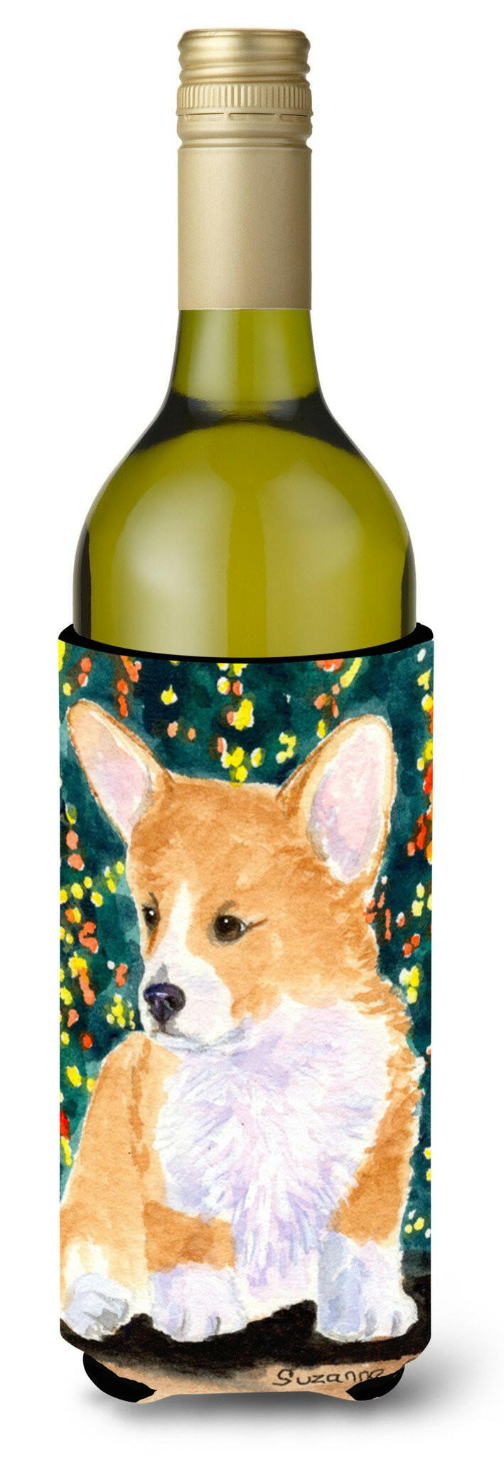 Corgi Wine Bottle Beverage Insulator Beverage Insulator Hugger SS8967LITERK by Caroline&#39;s Treasures