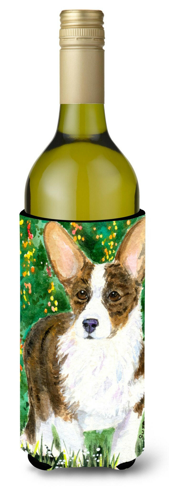 Corgi Wine Bottle Beverage Insulator Beverage Insulator Hugger SS8970LITERK by Caroline's Treasures