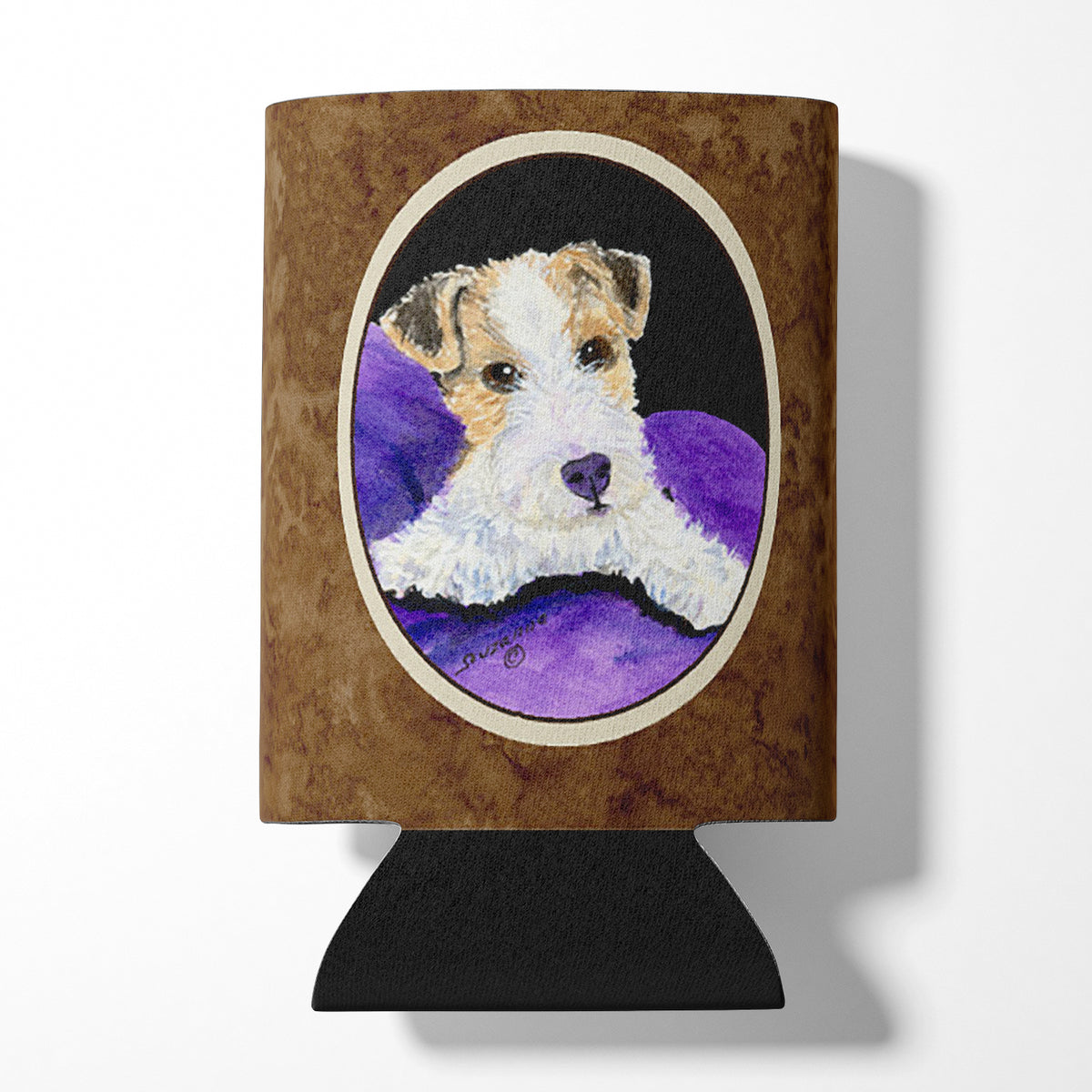 Fox Terrier Can or Bottle Beverage Insulator Hugger.