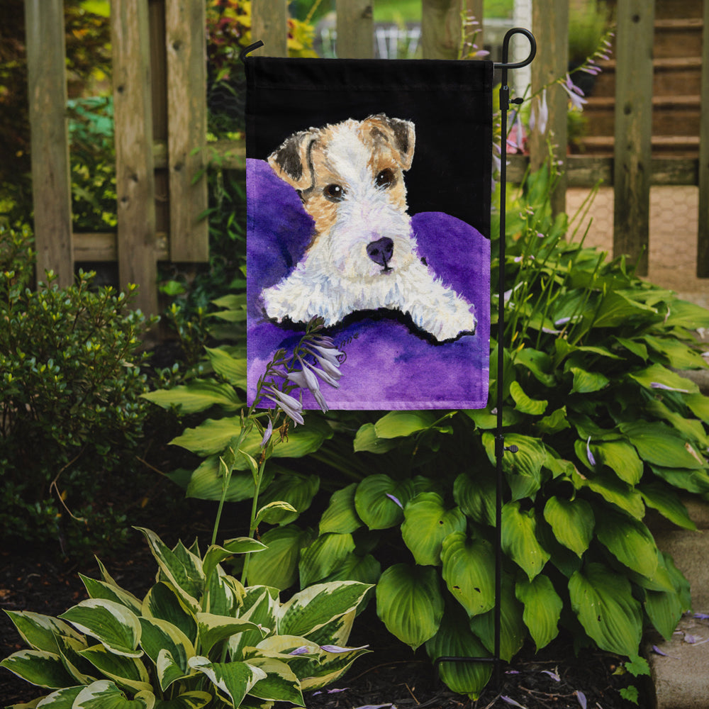 Fox Terrier Flag Garden Size.