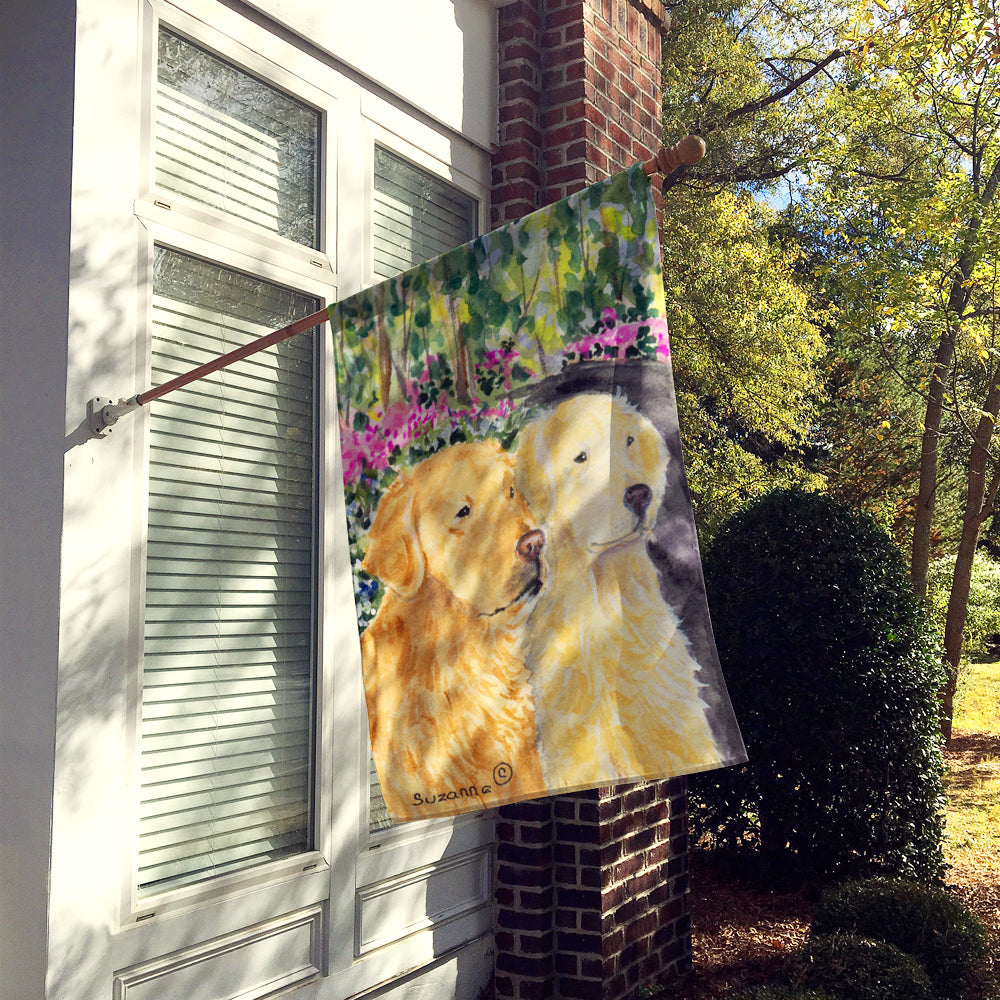 Golden Retriever Flag Canvas House Size  the-store.com.