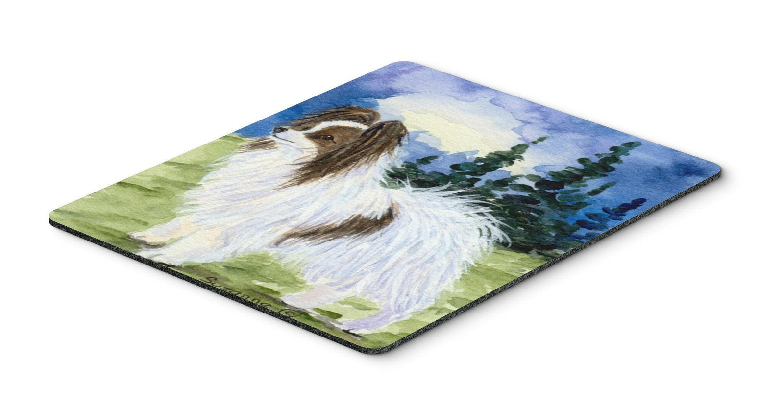 Papillon Mouse Pad / Hot Pad / Trivet by Caroline's Treasures