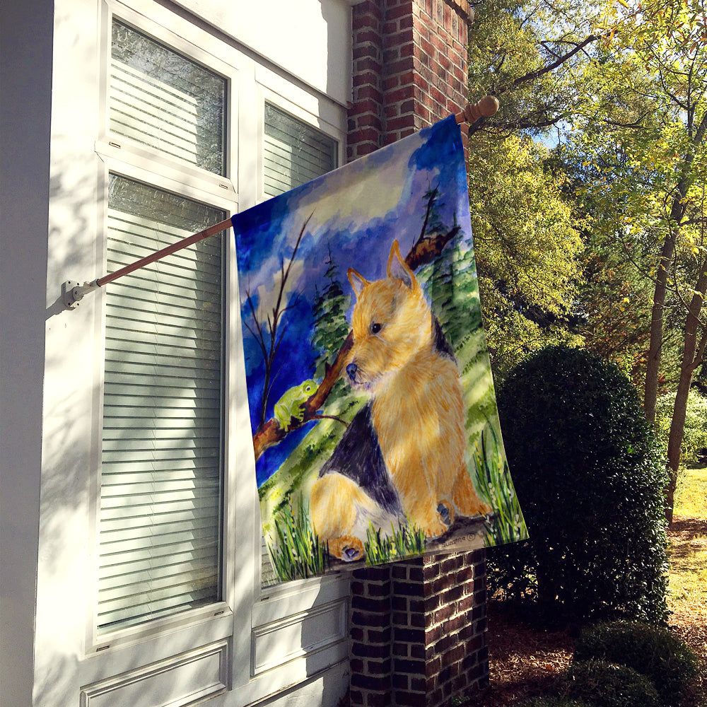 Norwich Terrier Flag Canvas House Size  the-store.com.