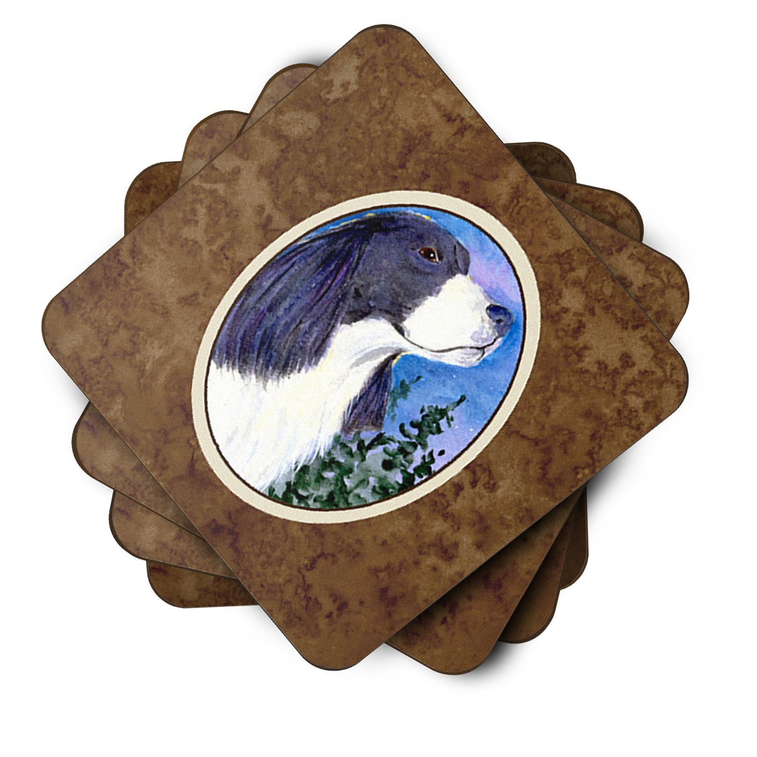 Set of 4 English Springer Spaniel Foam Coasters - the-store.com