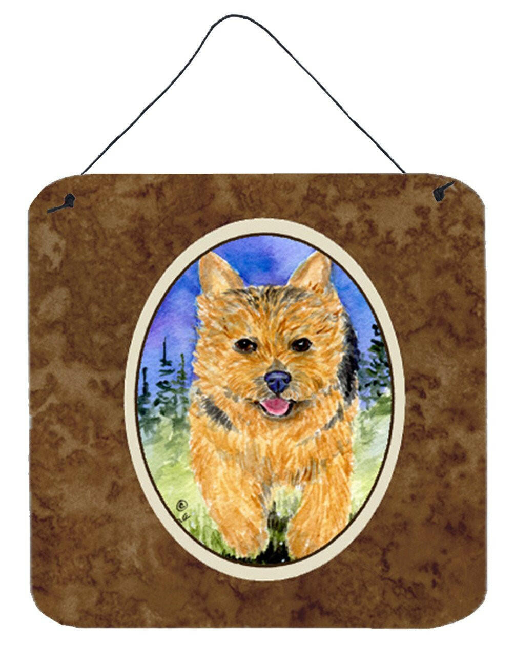 Norwich Terrier Aluminium Metal Wall or Door Hanging Prints by Caroline&#39;s Treasures