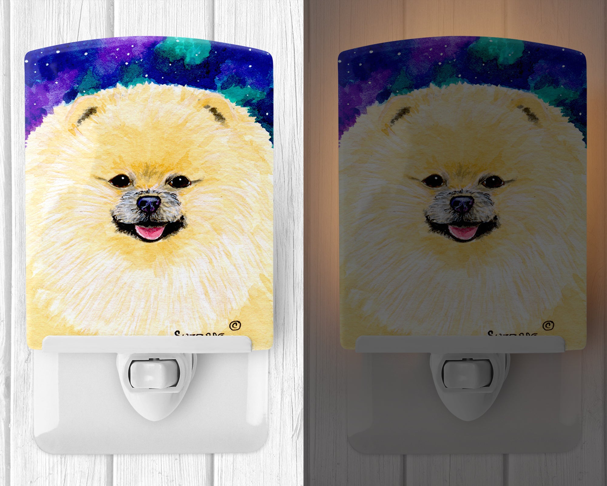 Pomeranian Ceramic Night Light SS8997CNL - the-store.com