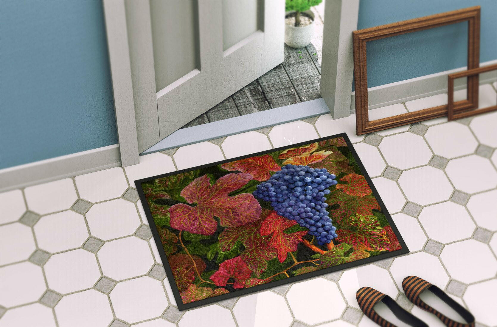 Grapes Of Joy by Malenda Trick Indoor or Outdoor Mat 24x36 TMTR0151JMAT - the-store.com