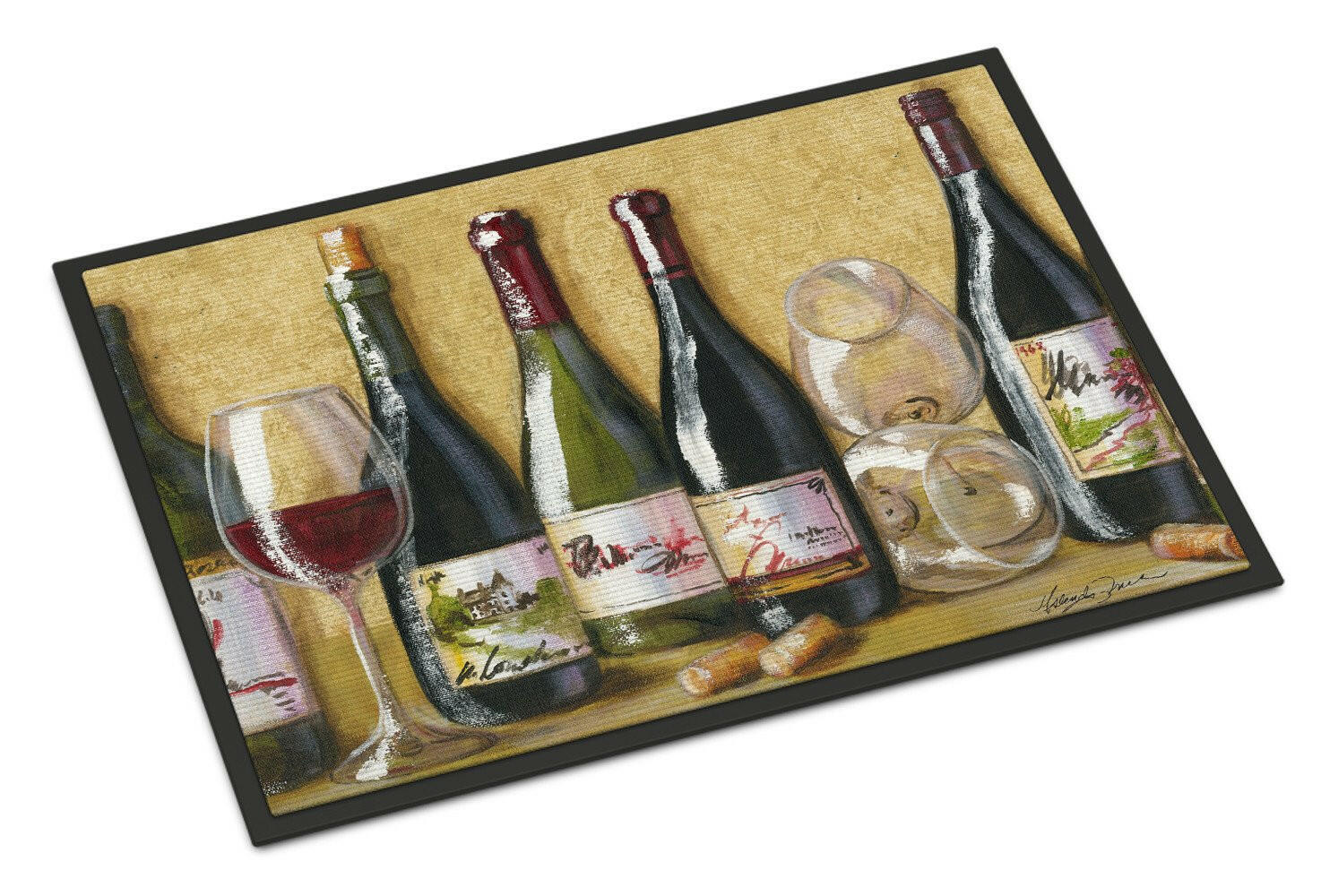 Wine Du Vin by Malenda Trick Indoor or Outdoor Mat 18x27 TMTR0271MAT - the-store.com