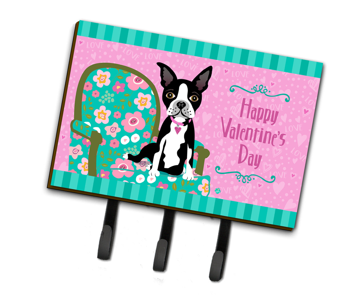 Happy Valentine&#39;s Day Boston Terrier Leash or Key Holder VHA3001TH68  the-store.com.