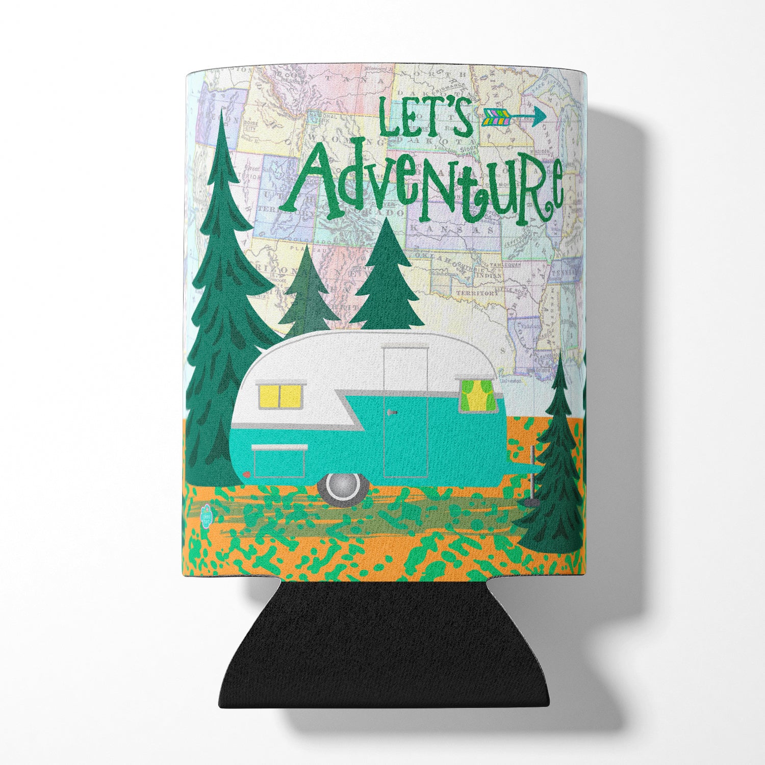 Let's Adventure Glamping Trailer Can or Bottle Hugger VHA3003CC.