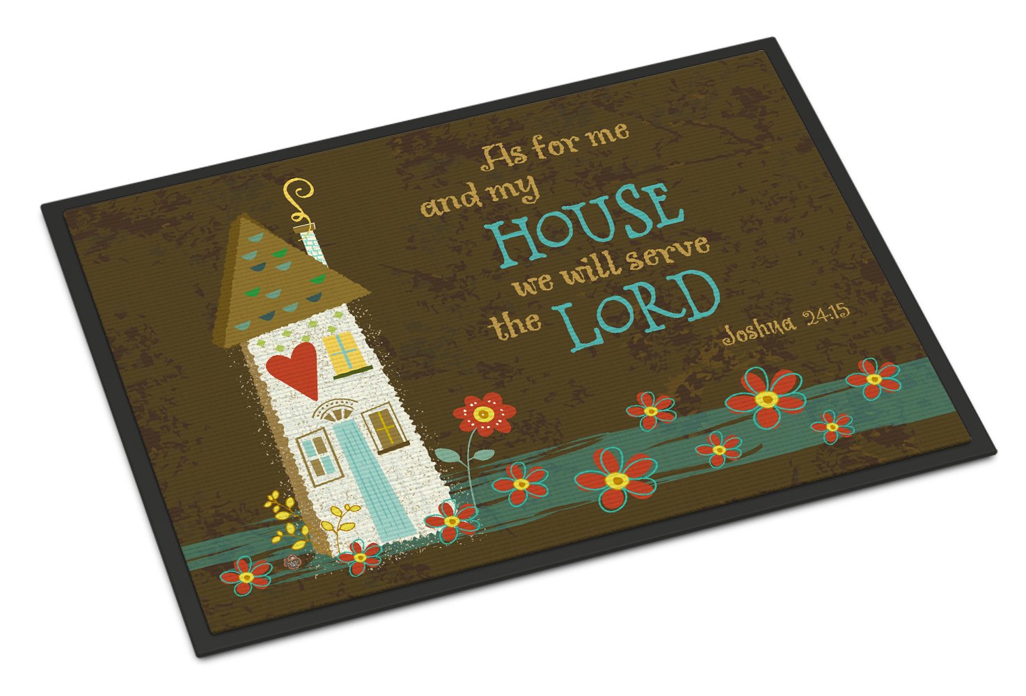 As For Me And My House Indoor or Outdoor Mat 24x36 VHA3005JMAT by Caroline's Treasures