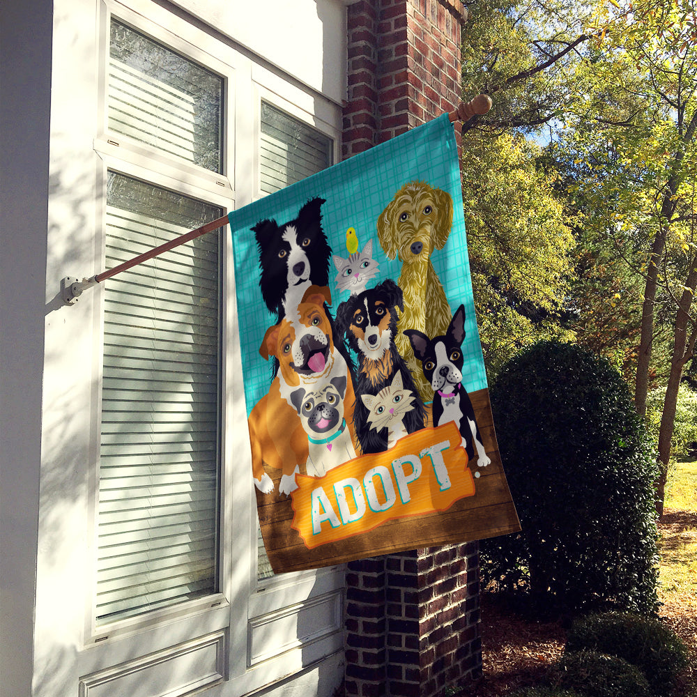 Adopt Pets Adoption Flag Canvas House Size VHA3007CHF  the-store.com.