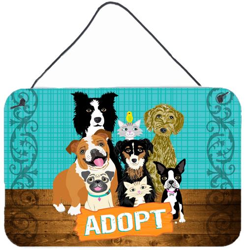 Adopt Pets Adoption Wall or Door Hanging Prints VHA3007DS812 by Caroline's Treasures