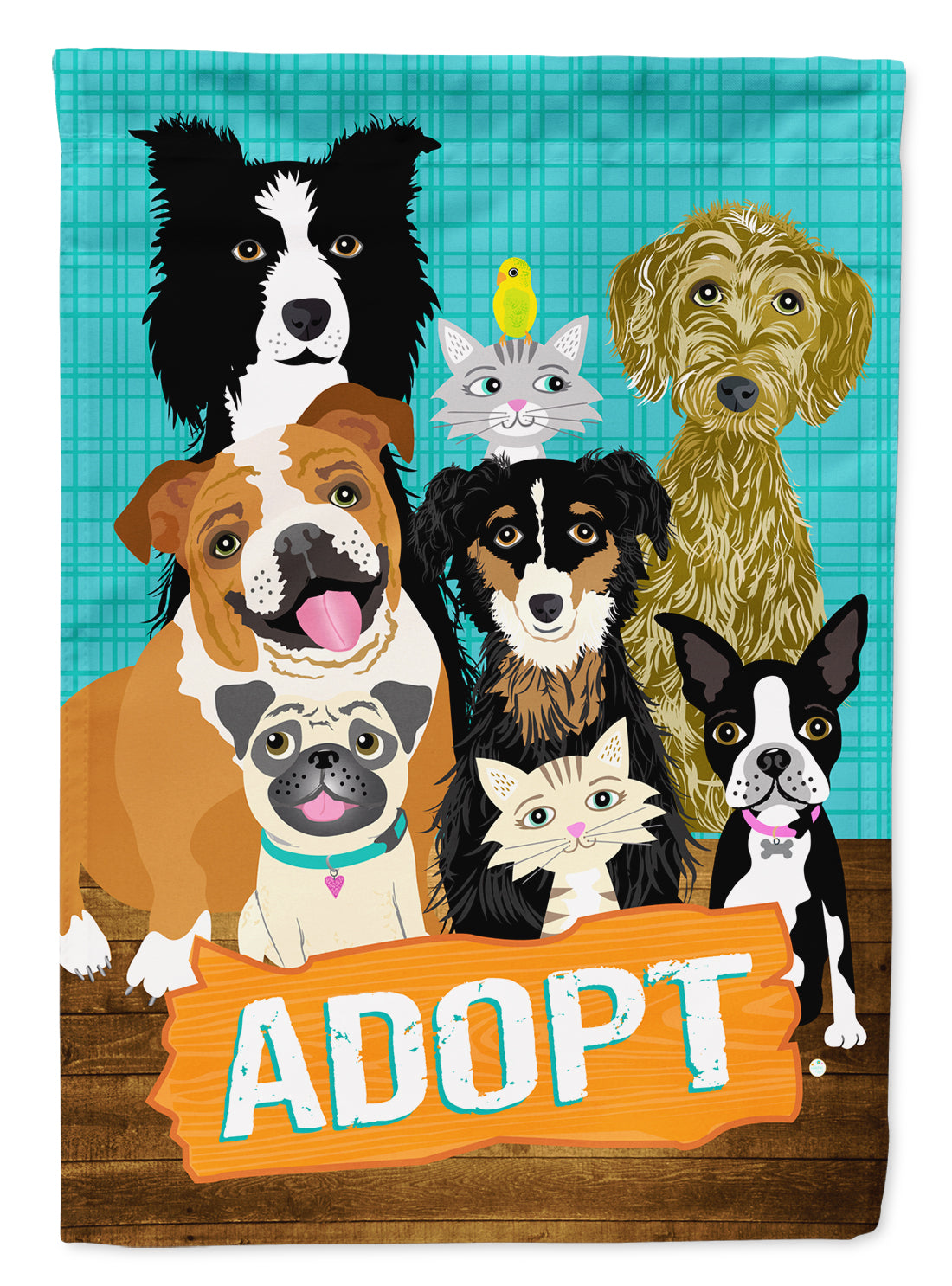 Adopt Pets Adoption Flag Garden Size VHA3007GF.