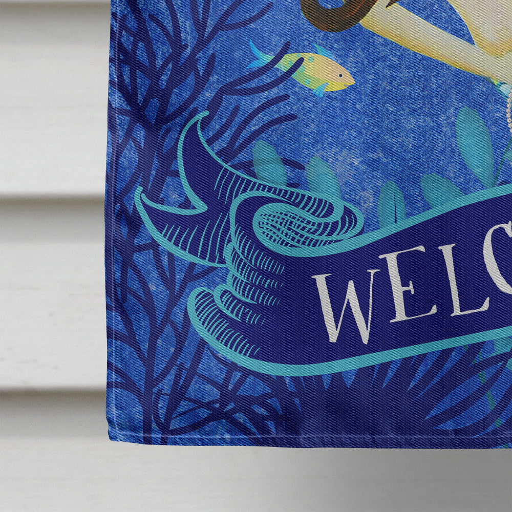 Welcome Mermaid Flag Canvas House Size VHA3010CHF  the-store.com.