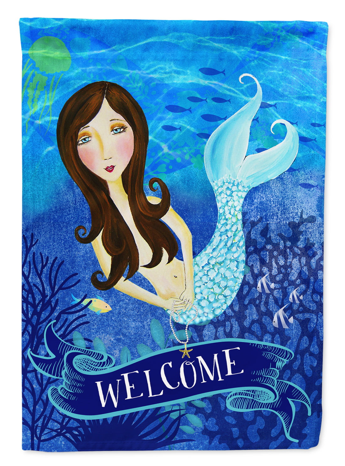 Welcome Mermaid Flag Garden Size VHA3010GF.