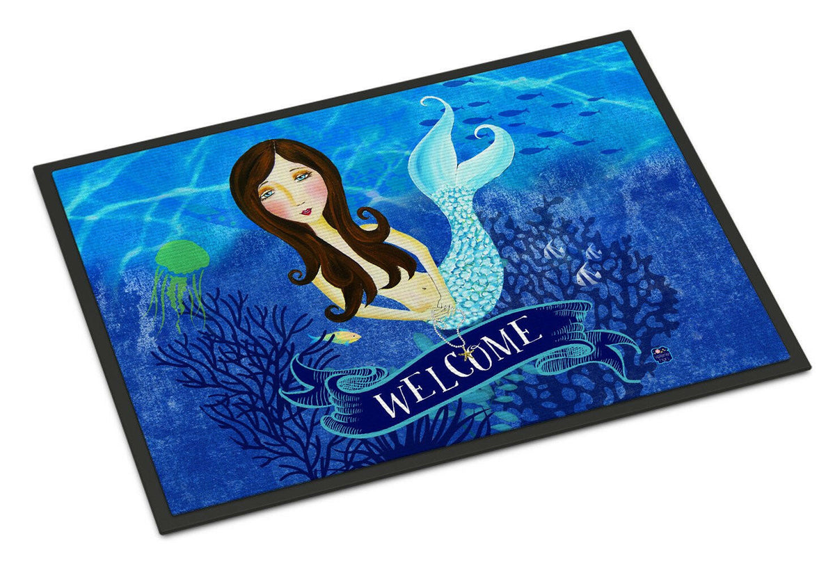 Welcome Mermaid Indoor or Outdoor Mat 24x36 VHA3010JMAT - the-store.com