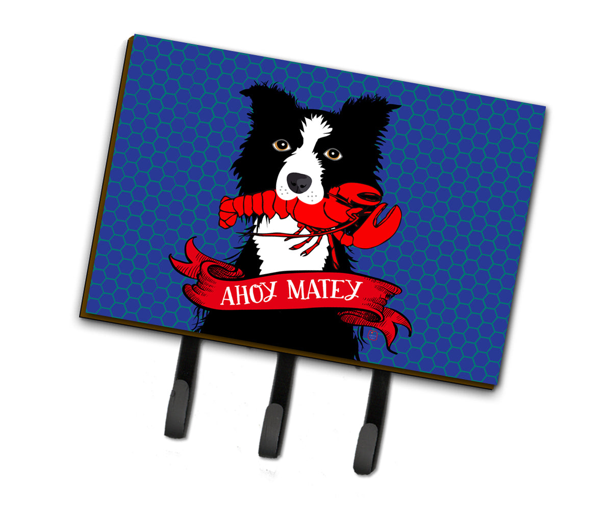 Ahoy Matey Nautical Border Collie Leash or Key Holder VHA3011TH68  the-store.com.