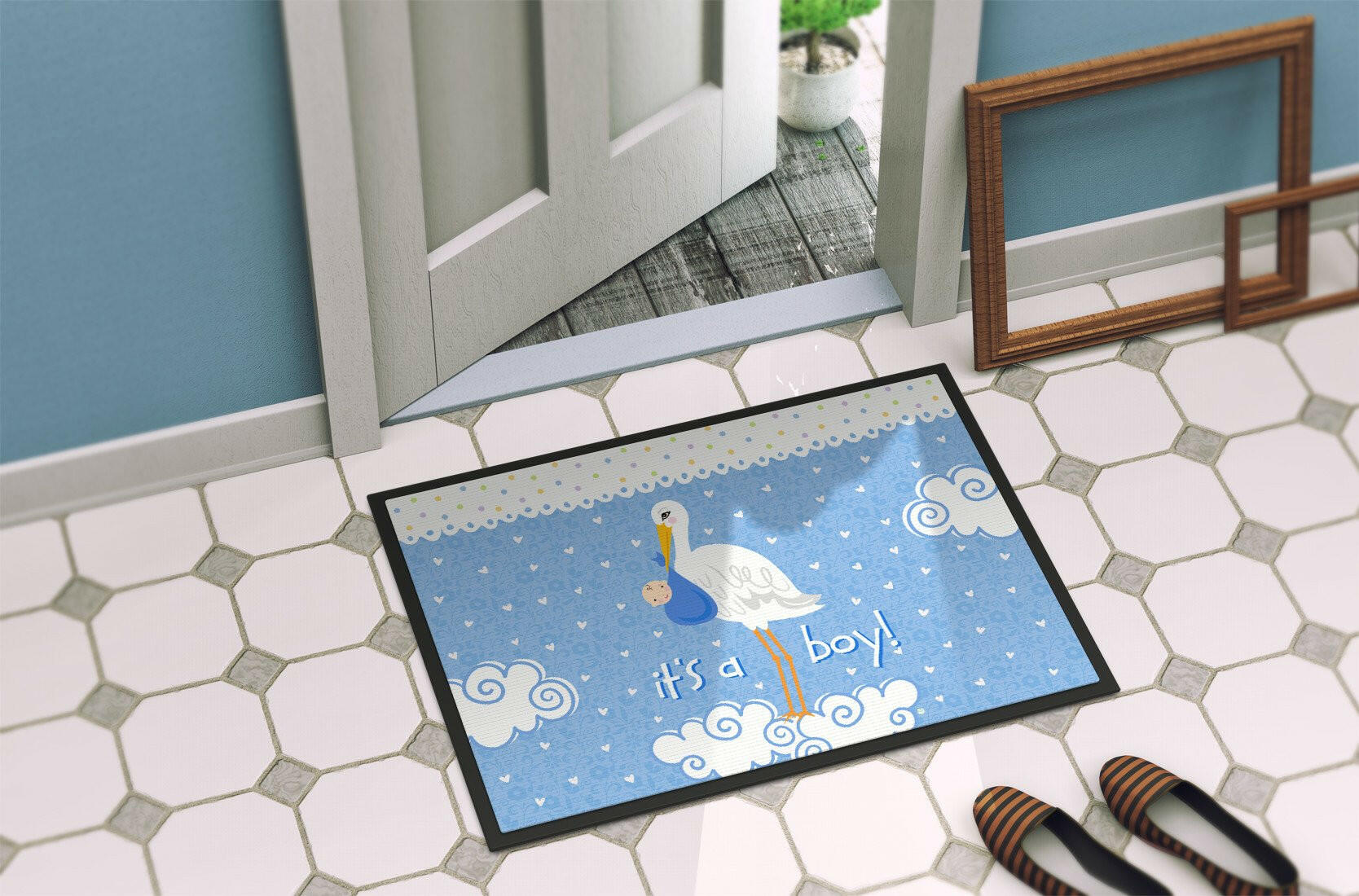 It's a Baby Boy Indoor or Outdoor Mat 24x36 VHA3012JMAT - the-store.com