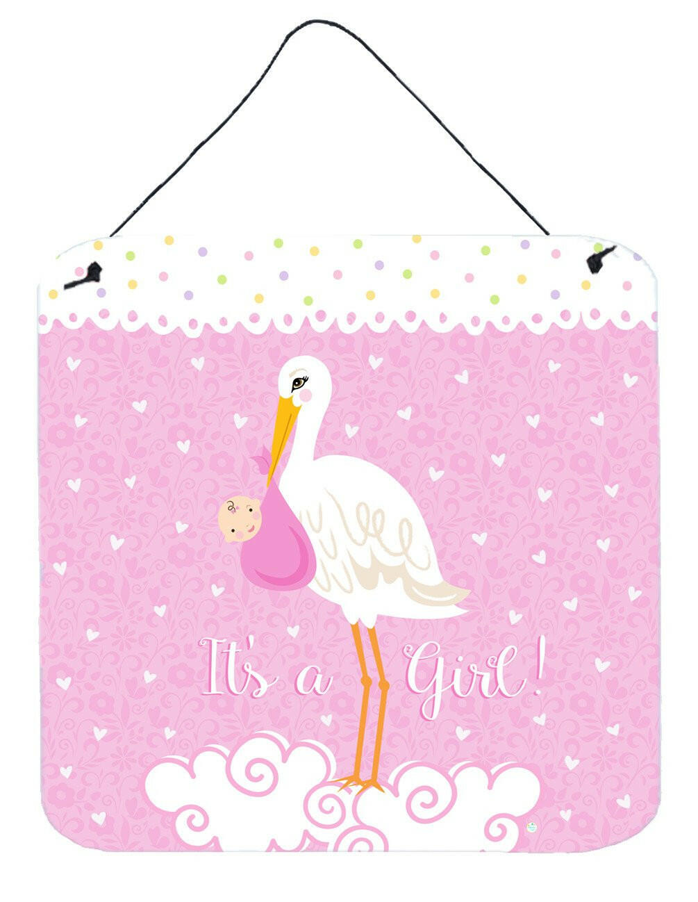 It's a Baby Girl Wall or Door Hanging Prints VHA3013DS66 by Caroline's Treasures