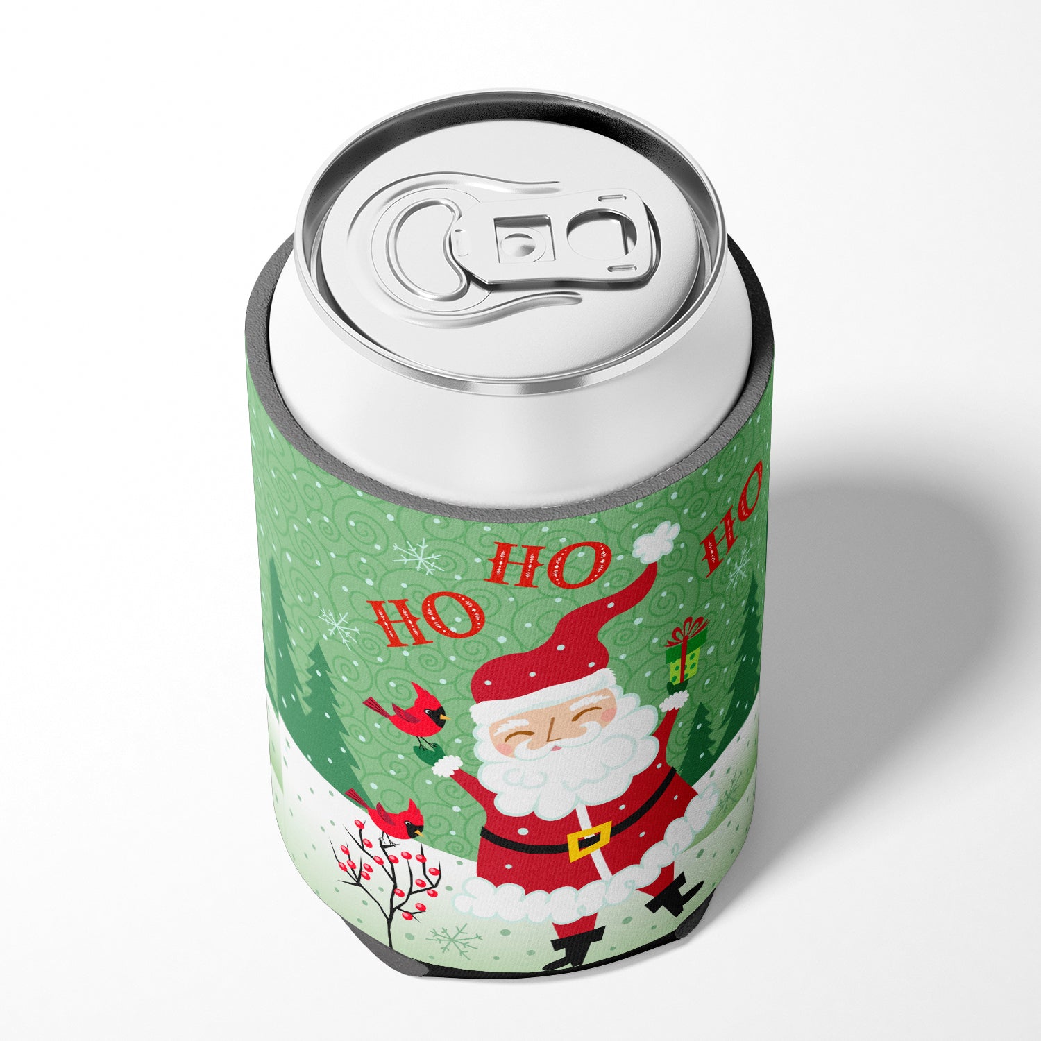 Merry Christmas Santa Claus Ho Ho Ho Can or Bottle Hugger VHA3016CC.