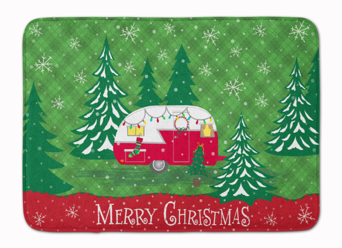 Christmas Vintage Glamping Trailer Machine Washable Memory Foam Mat VHA3018RUG - the-store.com