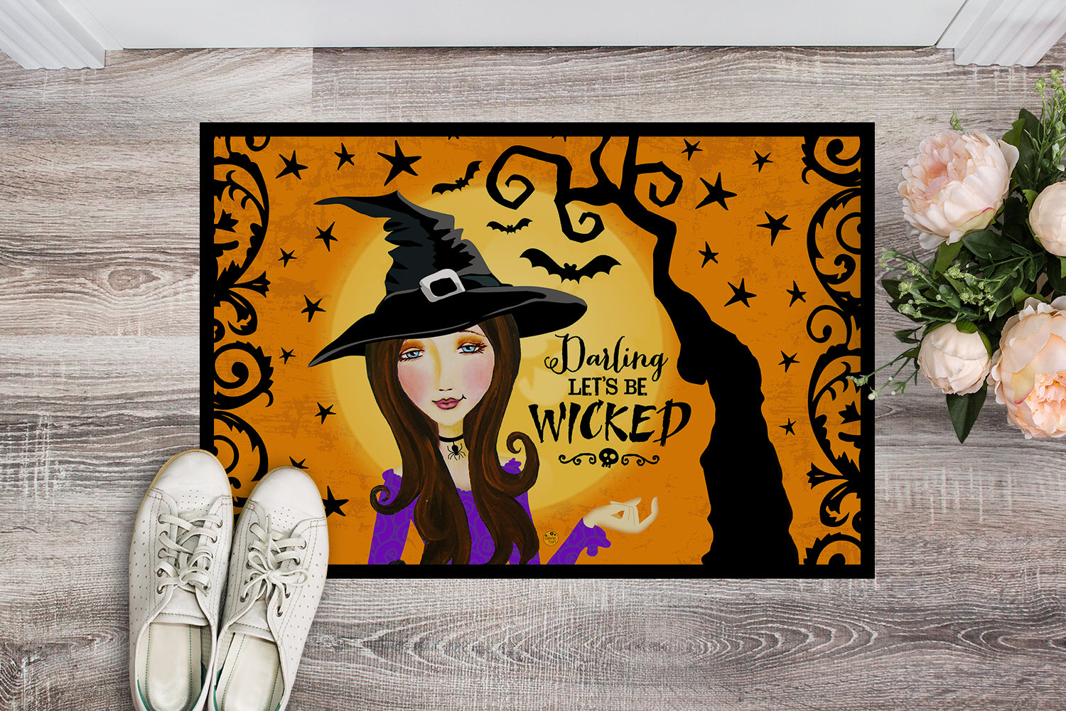 Halloween Wicked Witch Indoor or Outdoor Mat 18x27 VHA3019MAT - the-store.com