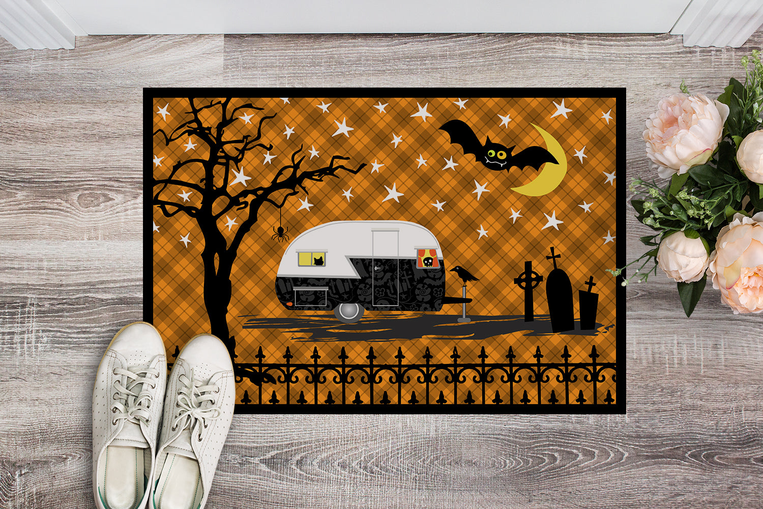 Halloween Vintage Camper Indoor or Outdoor Mat 18x27 VHA3020MAT - the-store.com