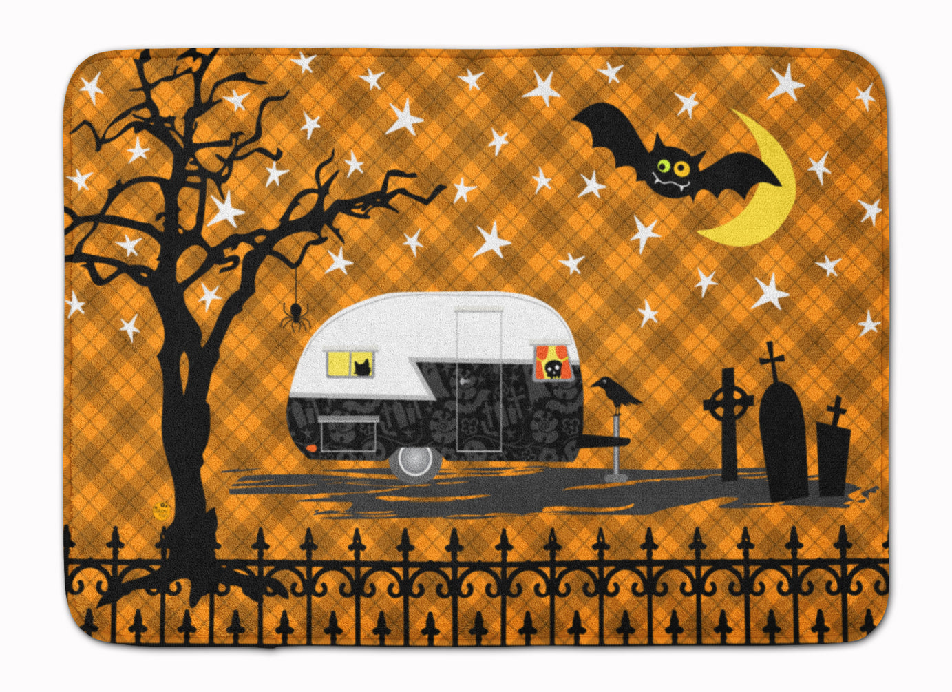 Halloween Vintage Camper Machine Washable Memory Foam Mat VHA3020RUG - the-store.com