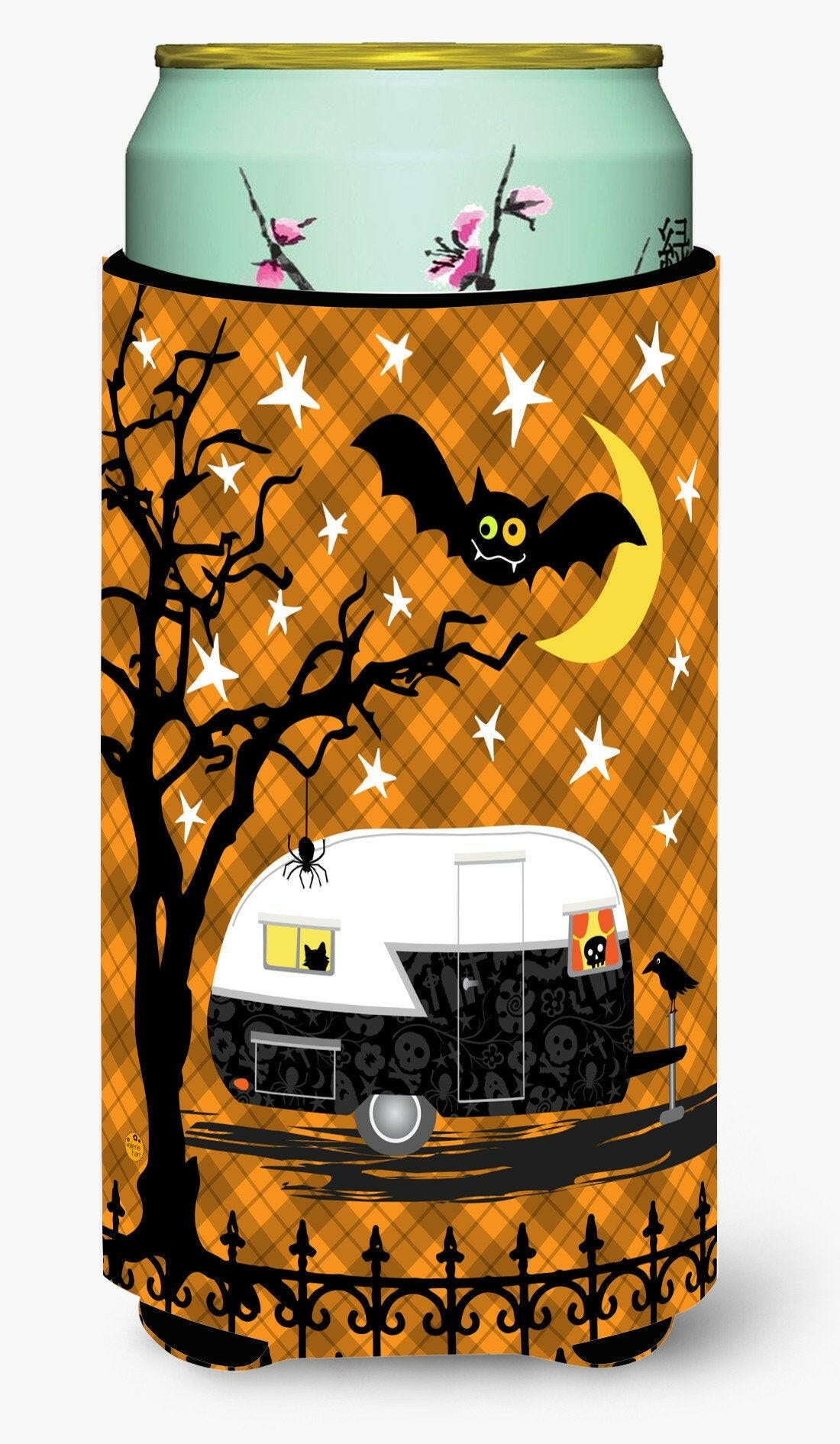 Halloween Vintage Camper Tall Boy Beverage Insulator Hugger VHA3020TBC by Caroline's Treasures