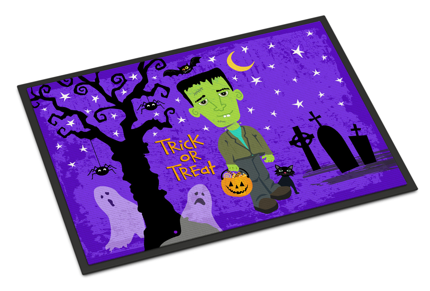 Halloween Frankie Frankenstein Indoor or Outdoor Mat 18x27 VHA3021MAT - the-store.com