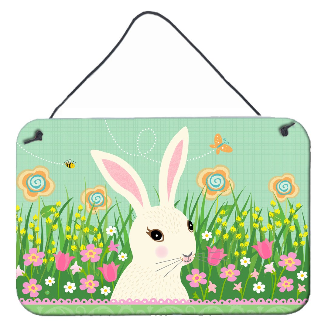 Easter Bunny Rabbit Wall or Door Hanging Prints VHA3023DS812 by Caroline's Treasures