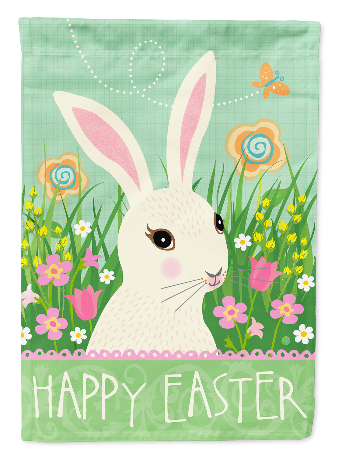 Easter Bunny Rabbit Flag Garden Size VHA3023GF  the-store.com.