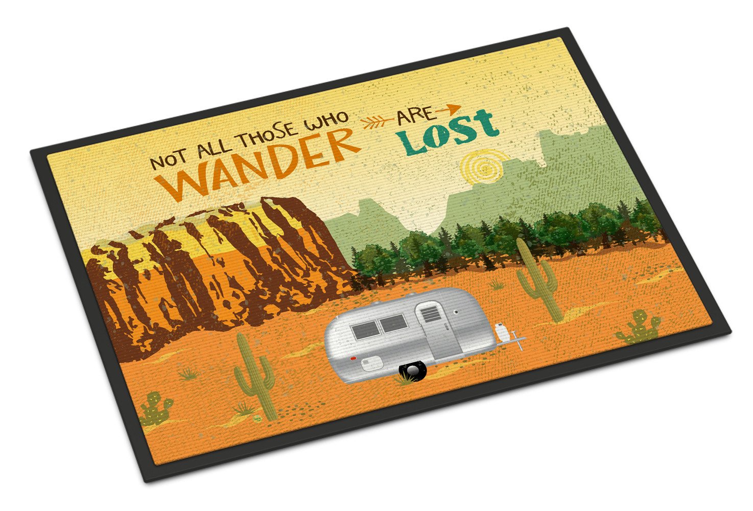 Airstream Camper Camping Wander Indoor or Outdoor Mat 24x36 VHA3026JMAT by Caroline's Treasures