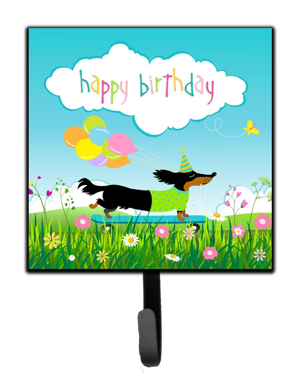 Happy Birthday Dachshund Leash or Key Holder VHA3029SH4 by Caroline's Treasures