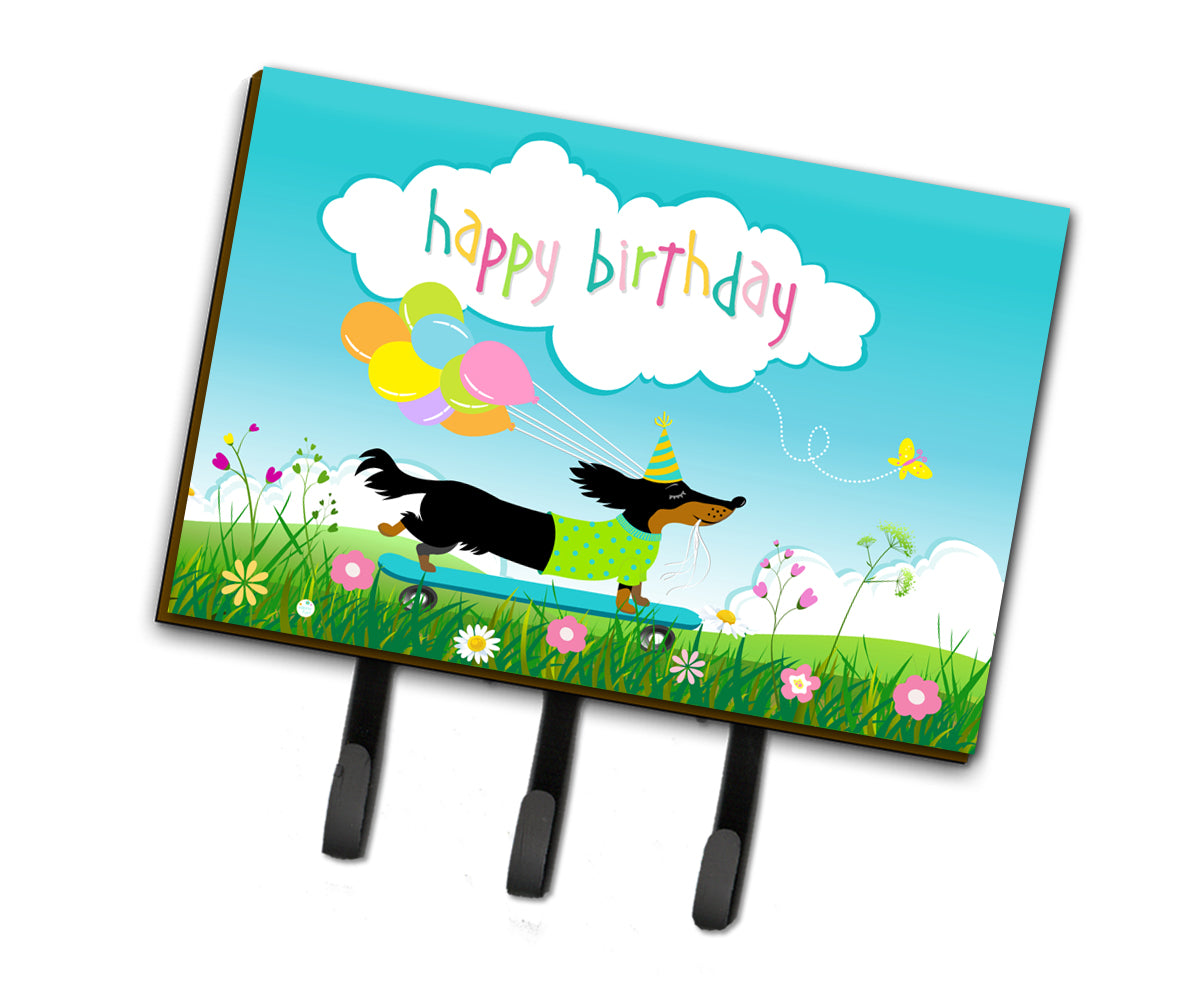 Happy Birthday Dachshund Leash or Key Holder VHA3029TH68  the-store.com.