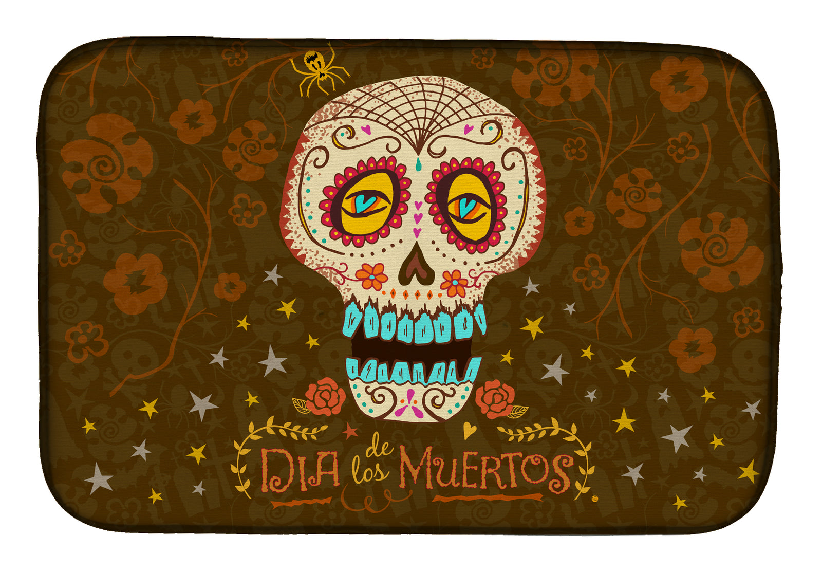 Day of the Dead Dish Drying Mat VHA3031DDM  the-store.com.