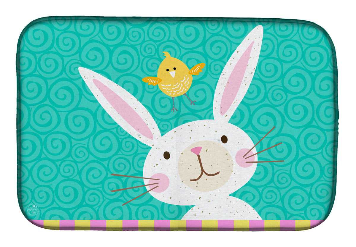 Happy Easter Rabbit Dish Drying Mat VHA3032DDM  the-store.com.