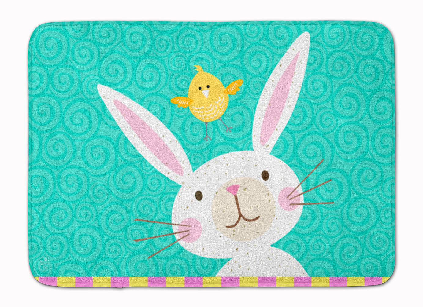 Happy Easter Rabbit Machine Washable Memory Foam Mat VHA3032RUG - the-store.com