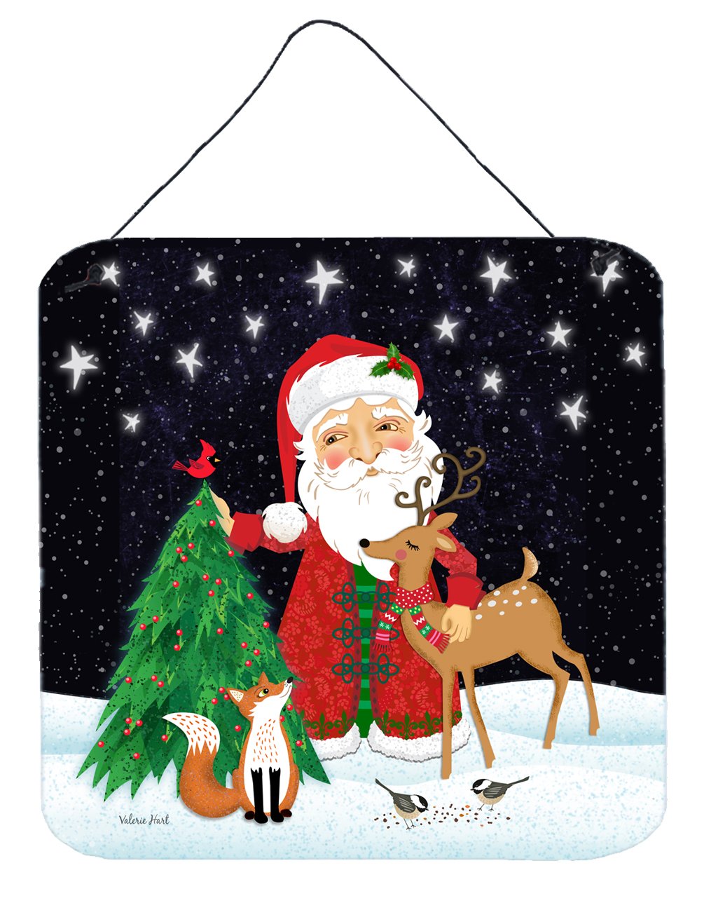 Santa Claus Christmas Wall or Door Hanging Prints by Caroline's Treasures