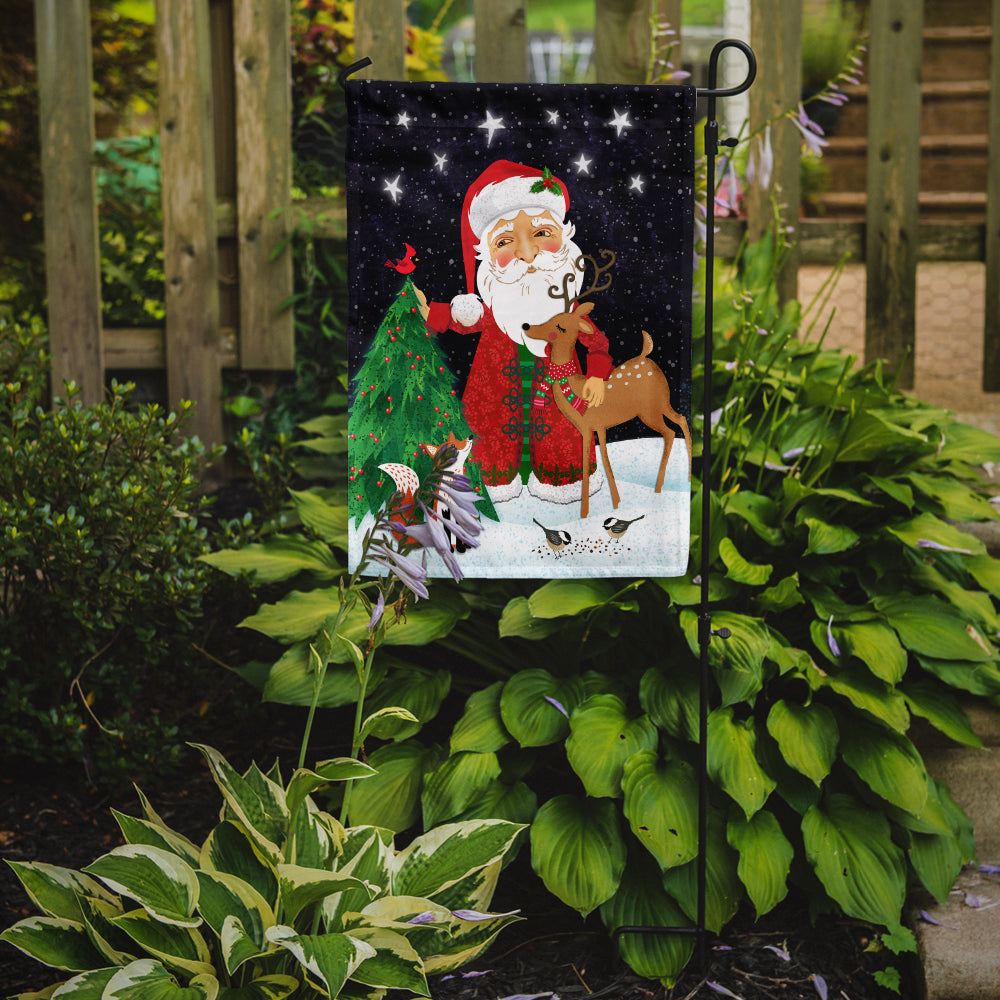 Santa Claus Christmas Flag Garden Size VHA3033GF  the-store.com.