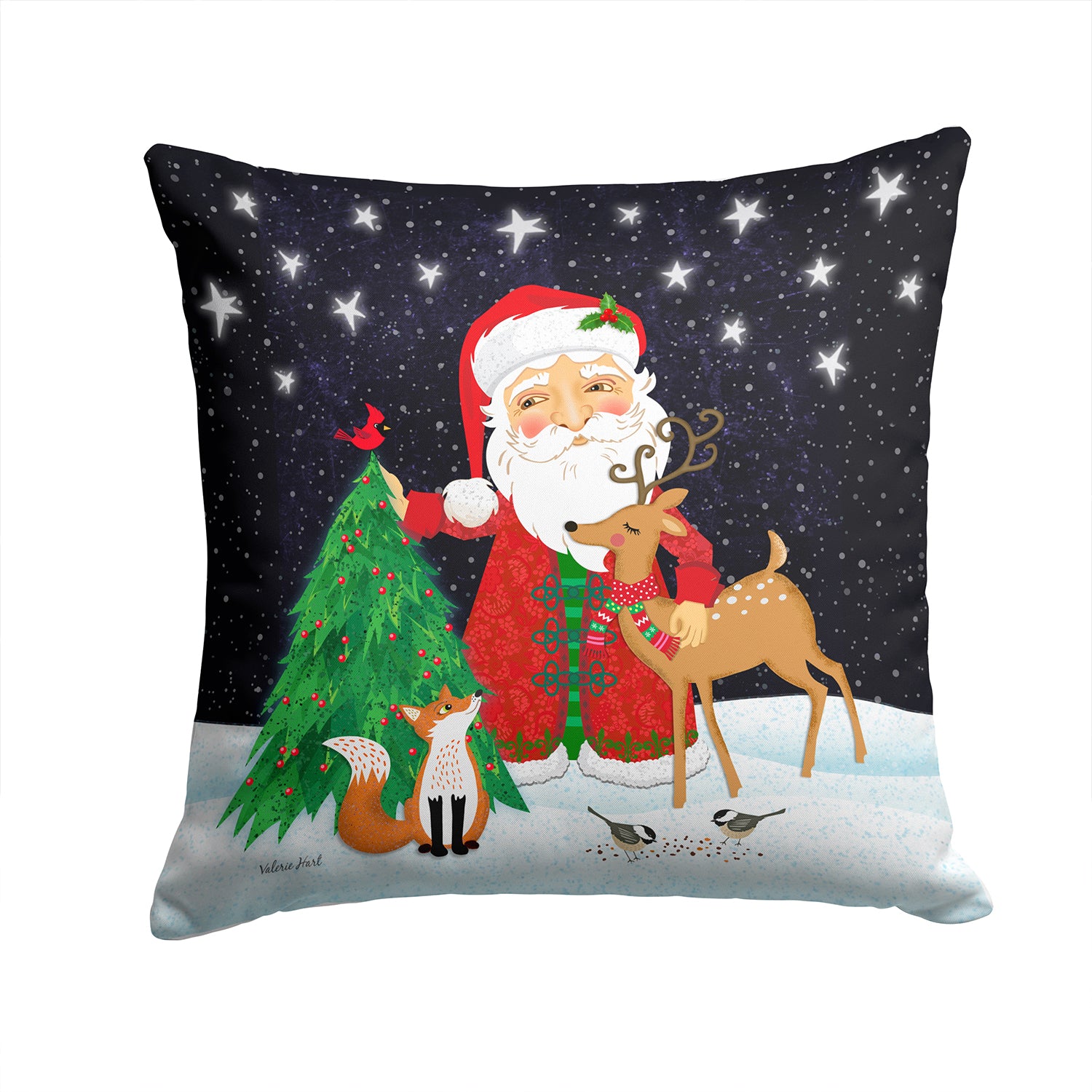 Santa Claus Christmas Fabric Decorative Pillow VHA3033PW1414 - the-store.com