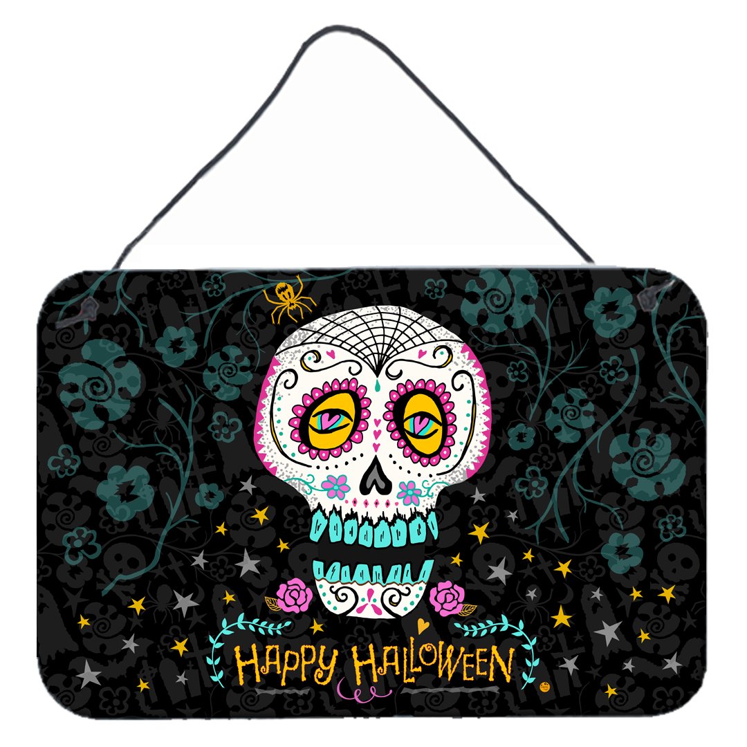 Happy Halloween Day of the Dead Wall or Door Hanging Prints VHA3035DS812 by Caroline's Treasures