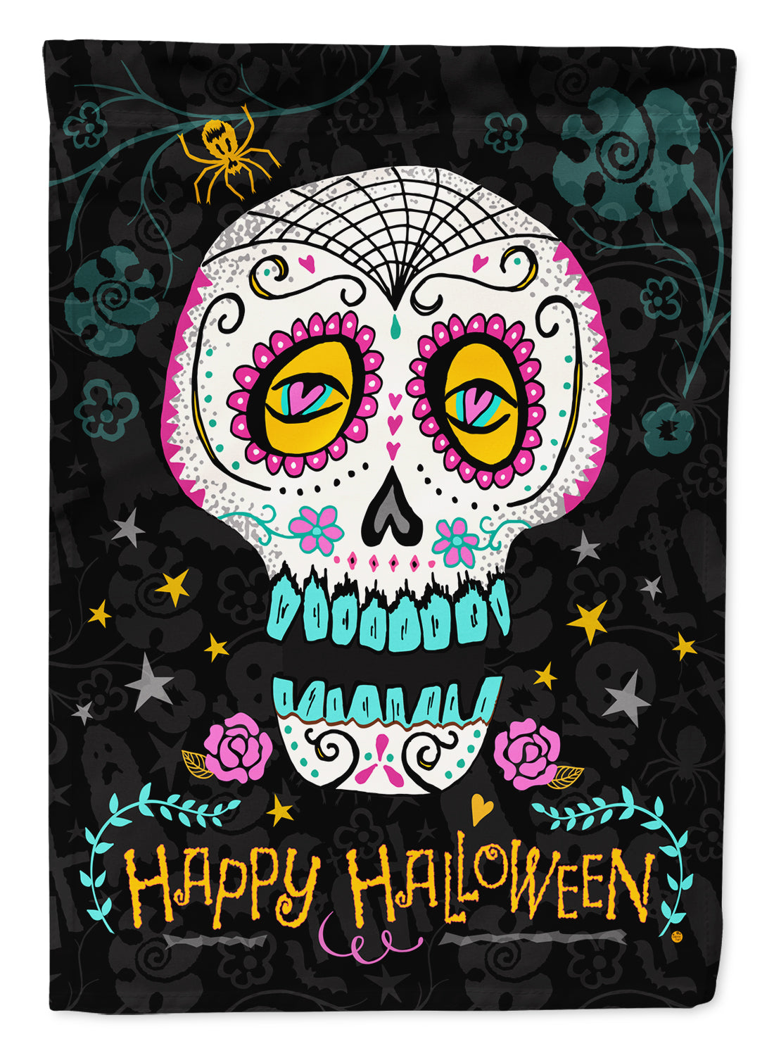 Happy Halloween Day of the Dead Flag Garden Size VHA3035GF  the-store.com.