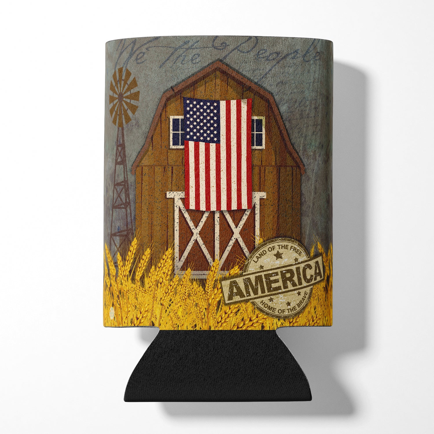 Patriotic Barn Land of America Can or Bottle Hugger VHA3036CC  the-store.com.