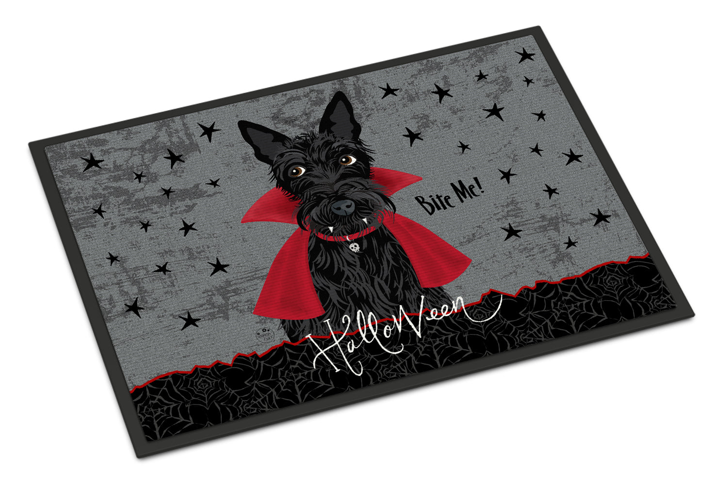 Halloween Vampire Scottie Indoor or Outdoor Mat 18x27 VHA3037MAT - the-store.com