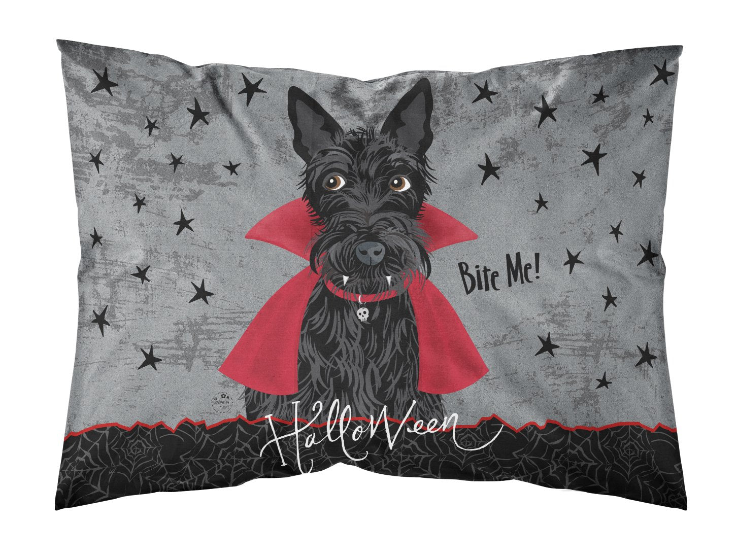 Halloween Vampire Scottie Fabric Standard Pillowcase VHA3037PILLOWCASE by Caroline's Treasures