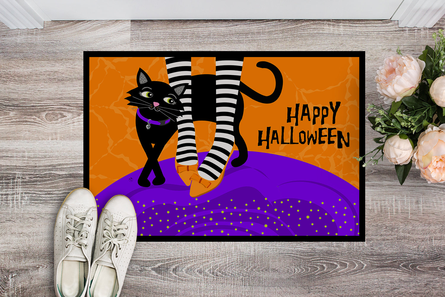 Halloween Witches Feet Indoor or Outdoor Mat 18x27 VHA3038MAT - the-store.com